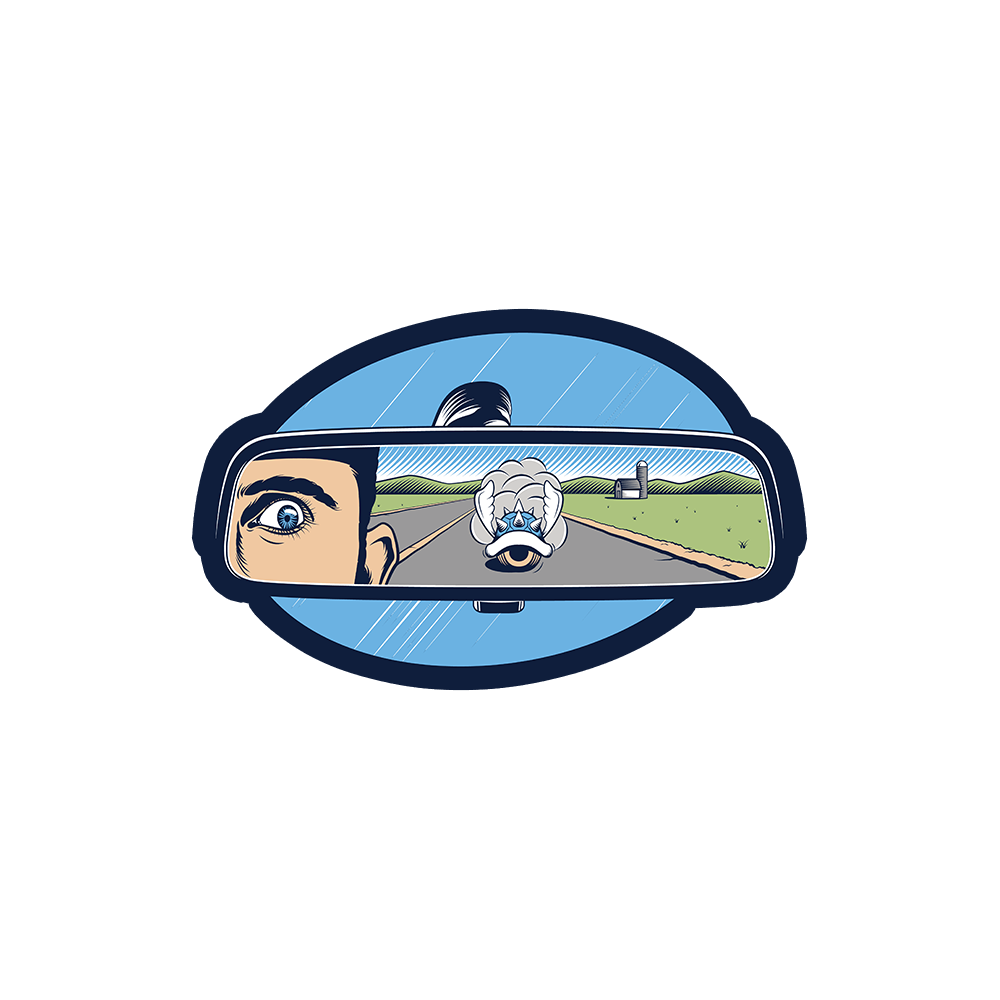 Incoming Turtle Shell Sticker
