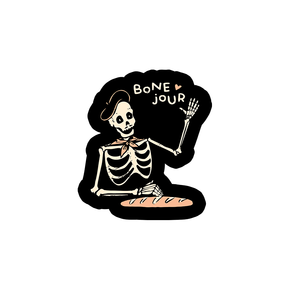 Bone Jour Sticker