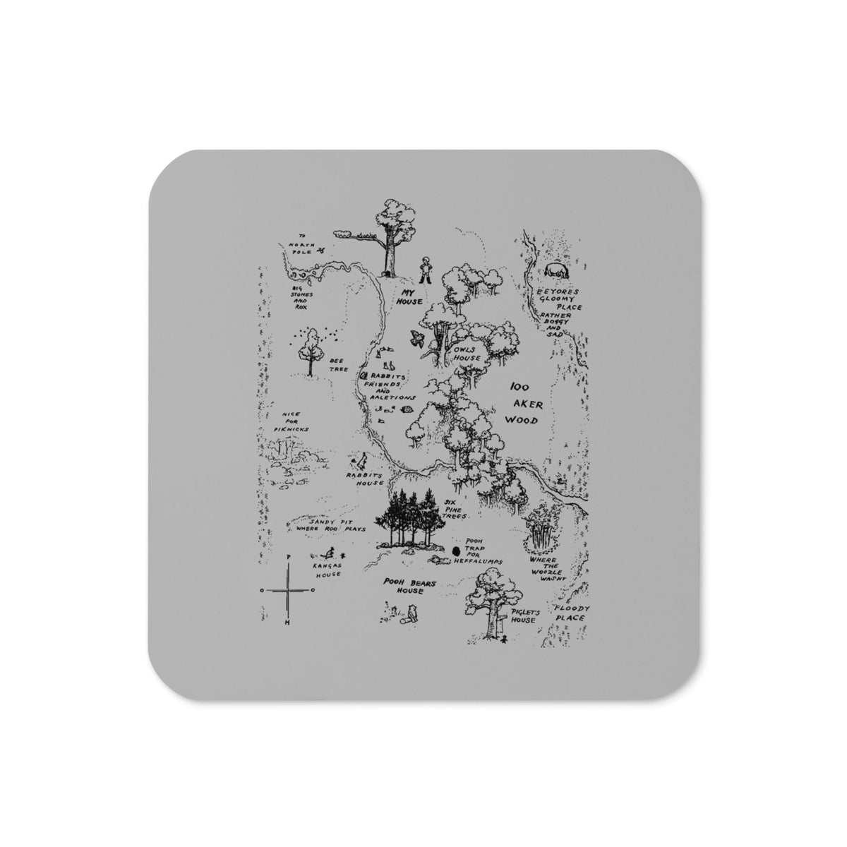 100 Acre Map Coaster