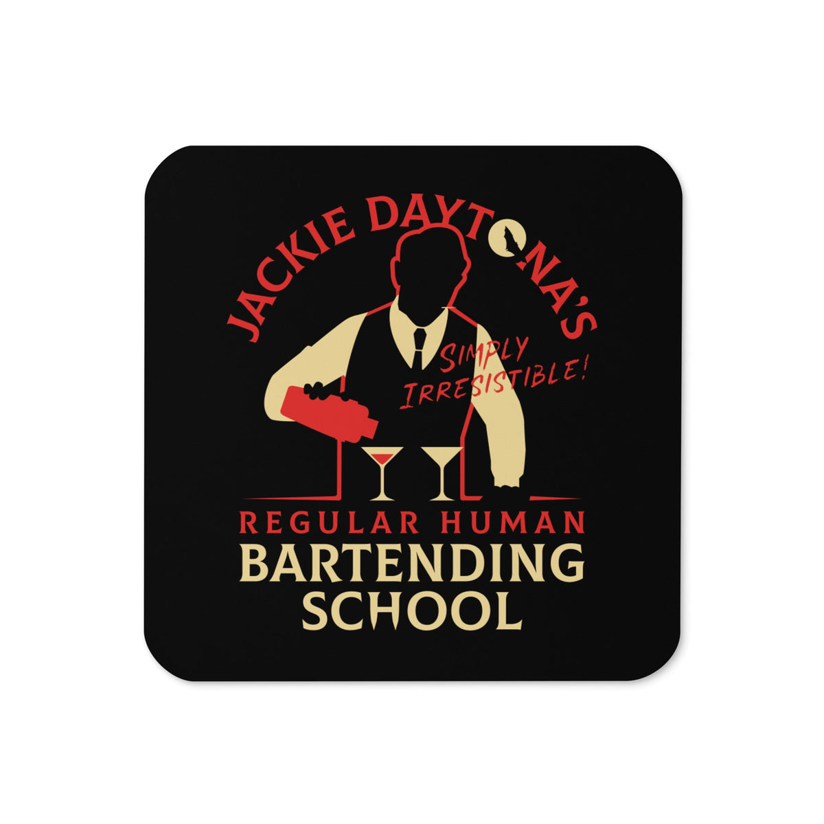 Regular Human Bartending School Coaster