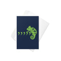 Comma Chameleon Greeting Card