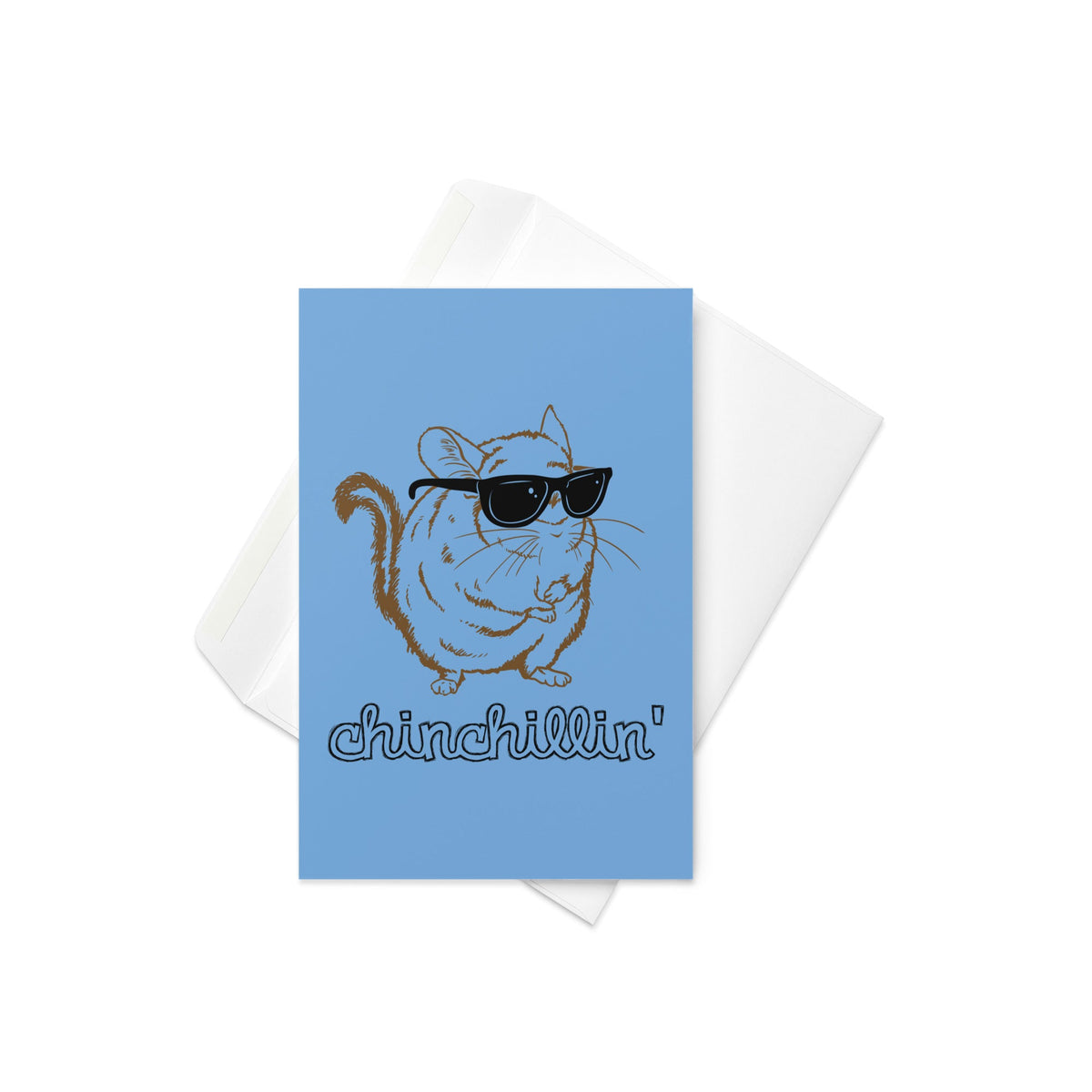 Chinchillin Greeting Card
