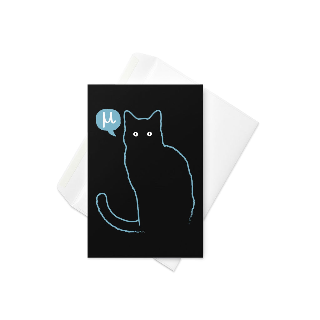 Mu Cat Greeting Card