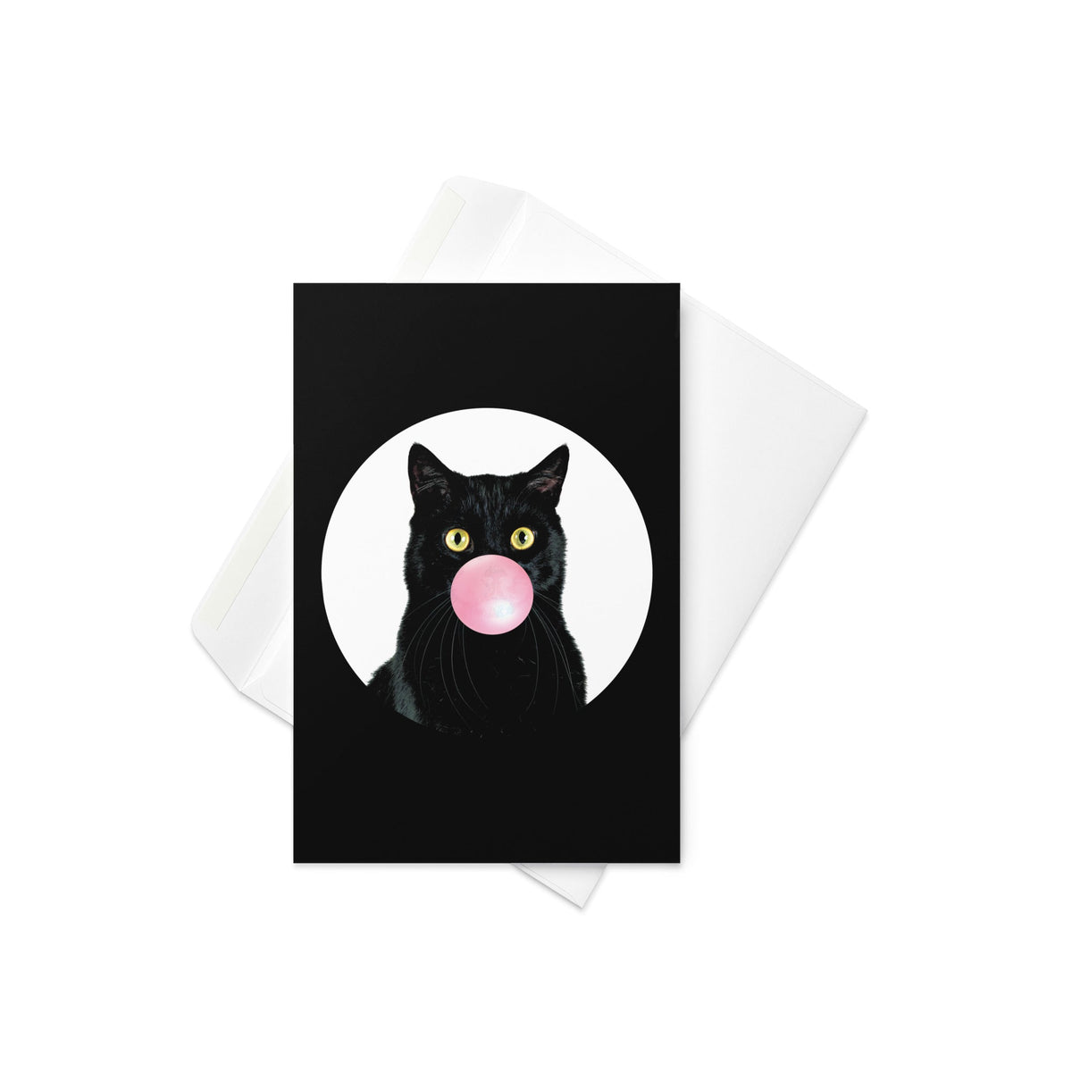Bubble Cat Greeting Card