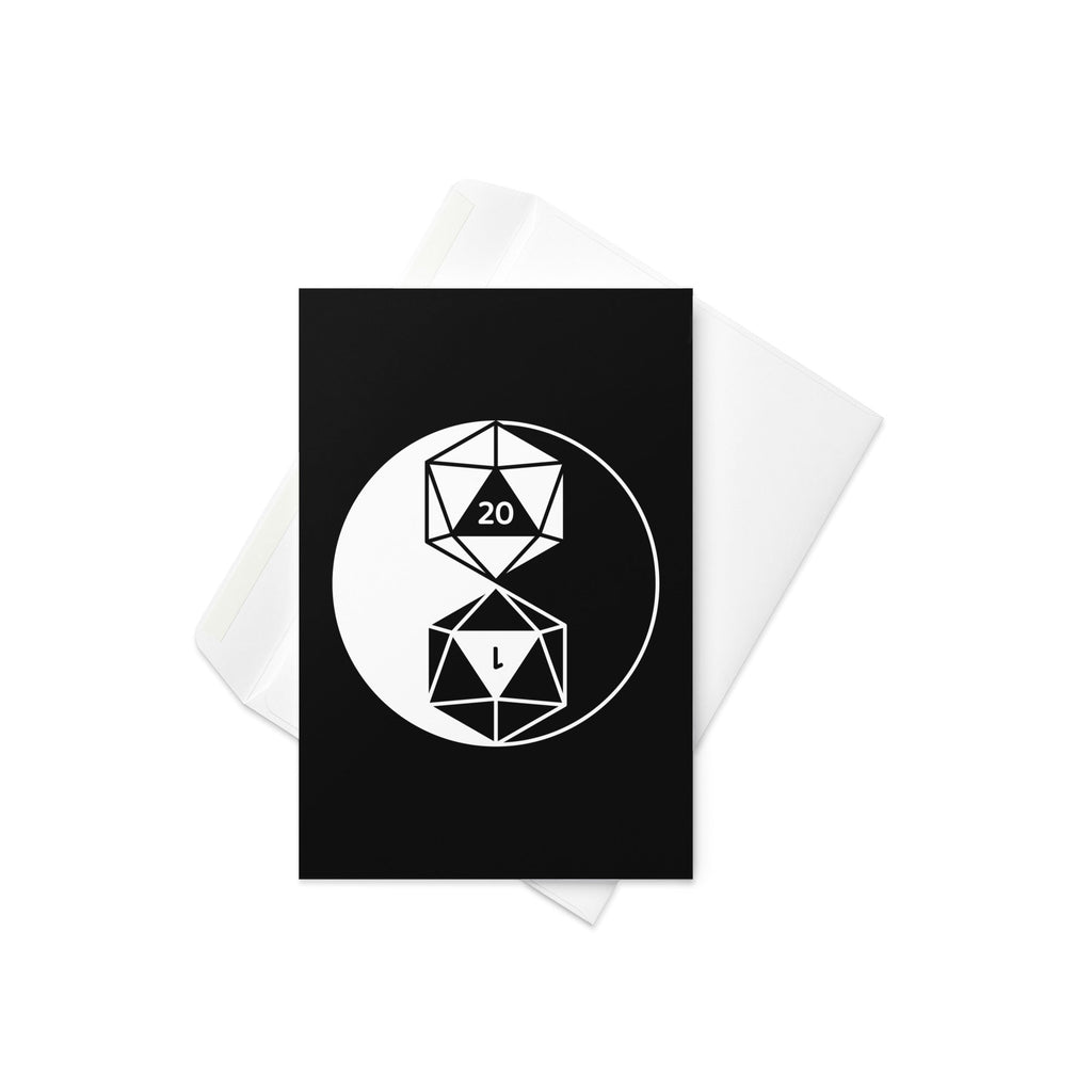 Dice Yin Yang Greeting Card
