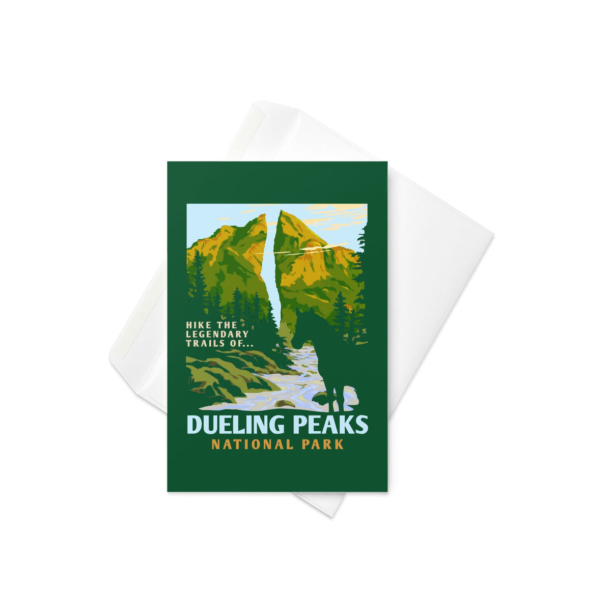 Dueling Peaks National Park Greeting Card