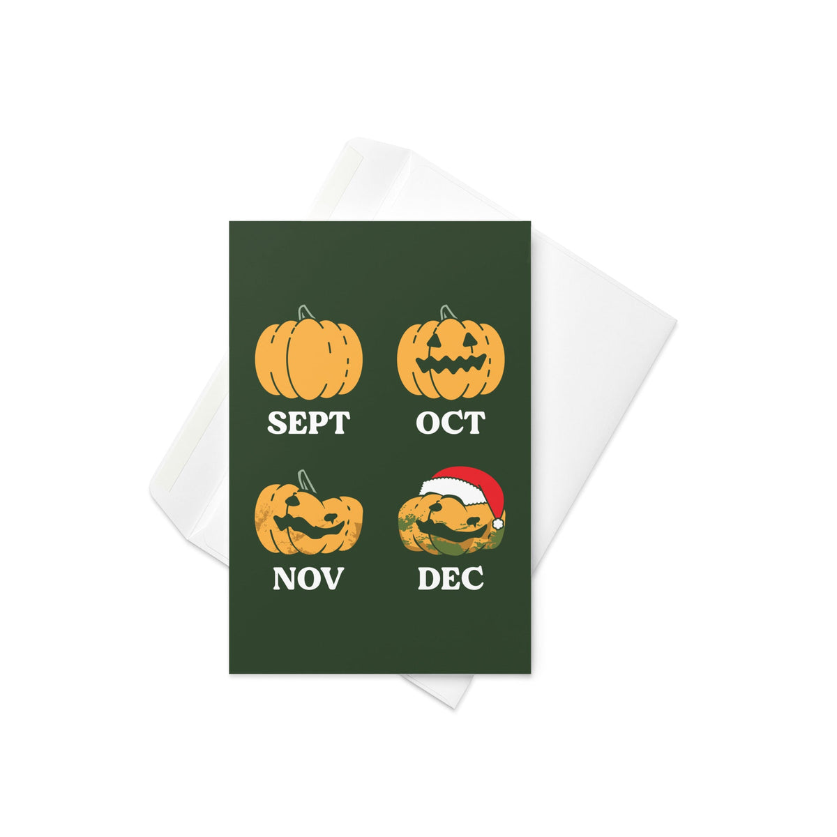 Pumpkin Months Greeting Card
