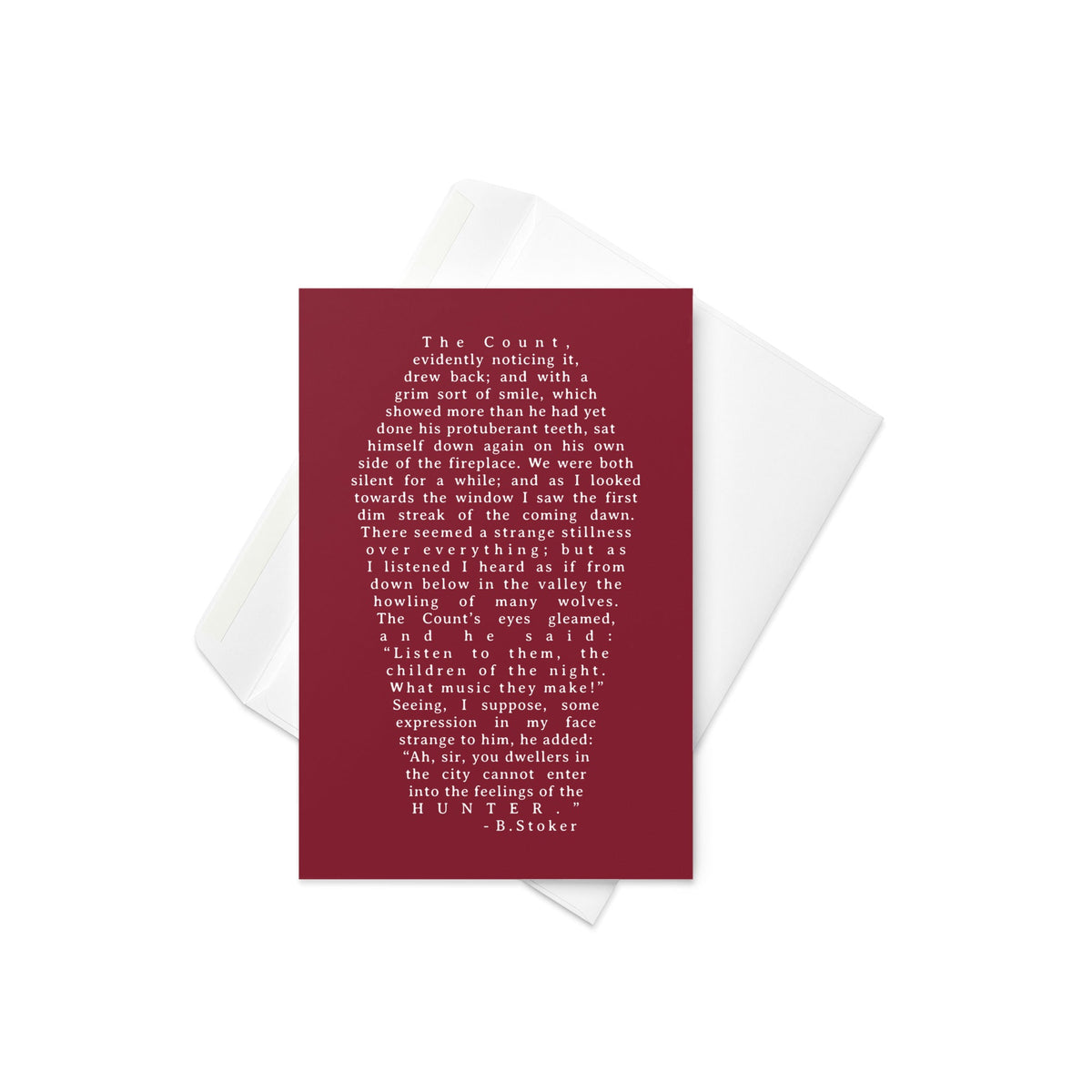 Dracula Greeting Card