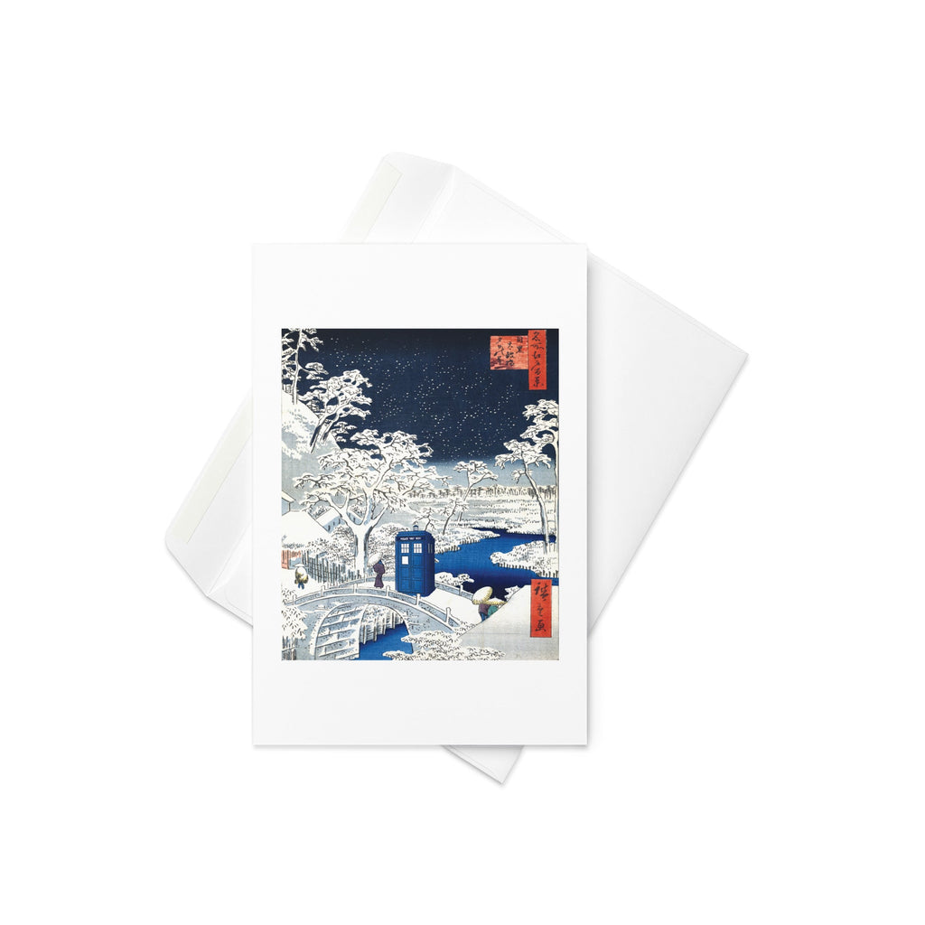 Snow Bridge Greeting Card
