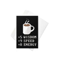 Coffee Plus To Stats Greeting Card