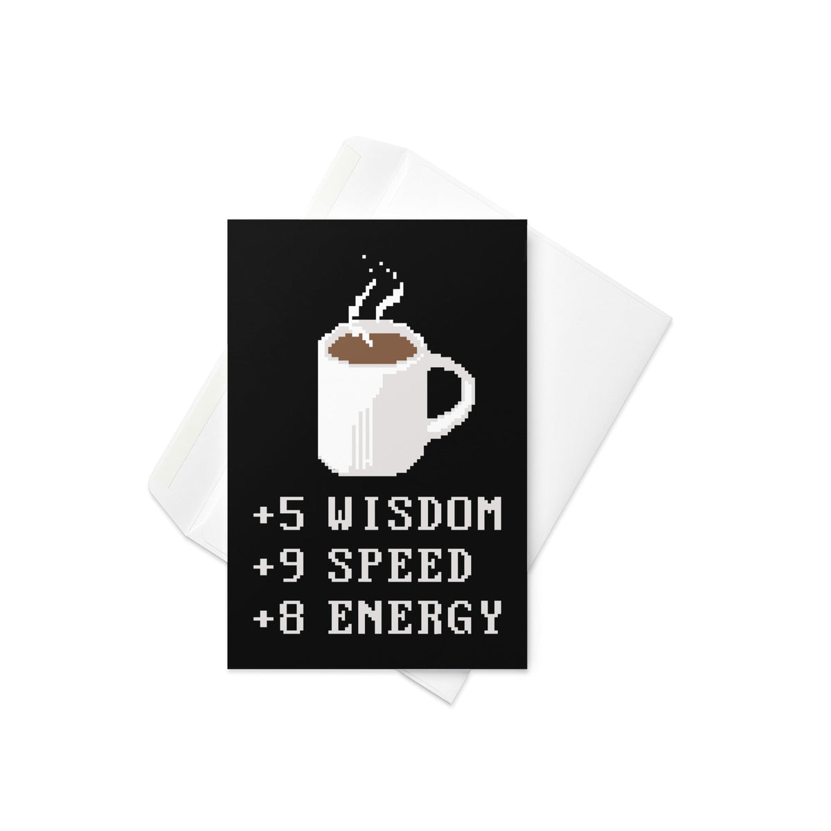 Coffee Plus To Stats Greeting Card