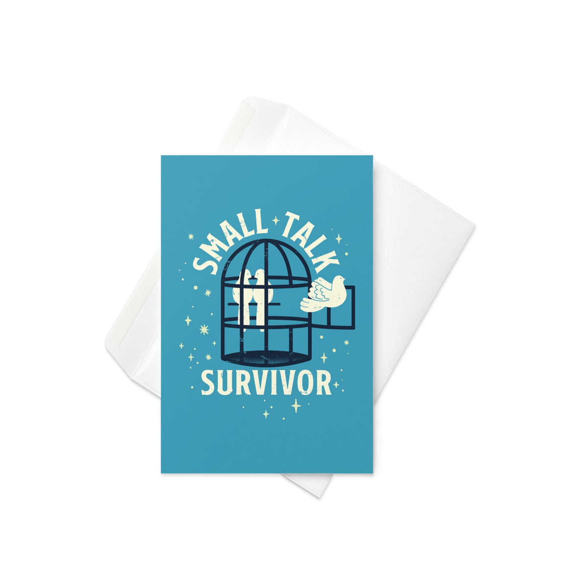 Small Talk Survivor Greeting Card