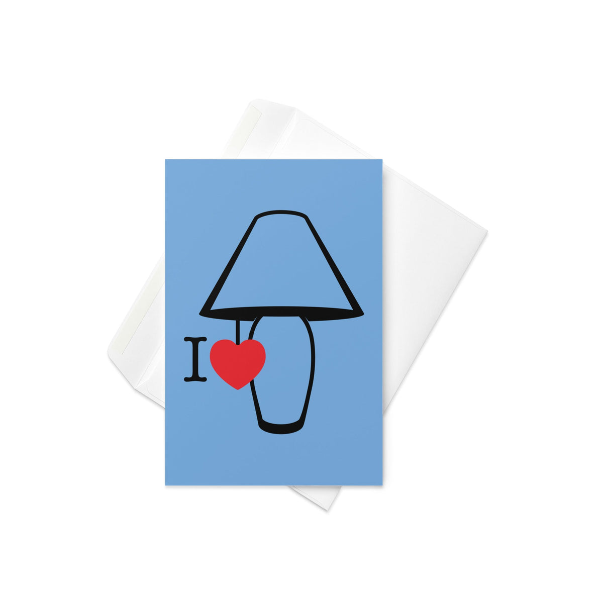 I Love Lamp Greeting Card