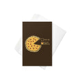 Pizza Pie Chart Greeting Card