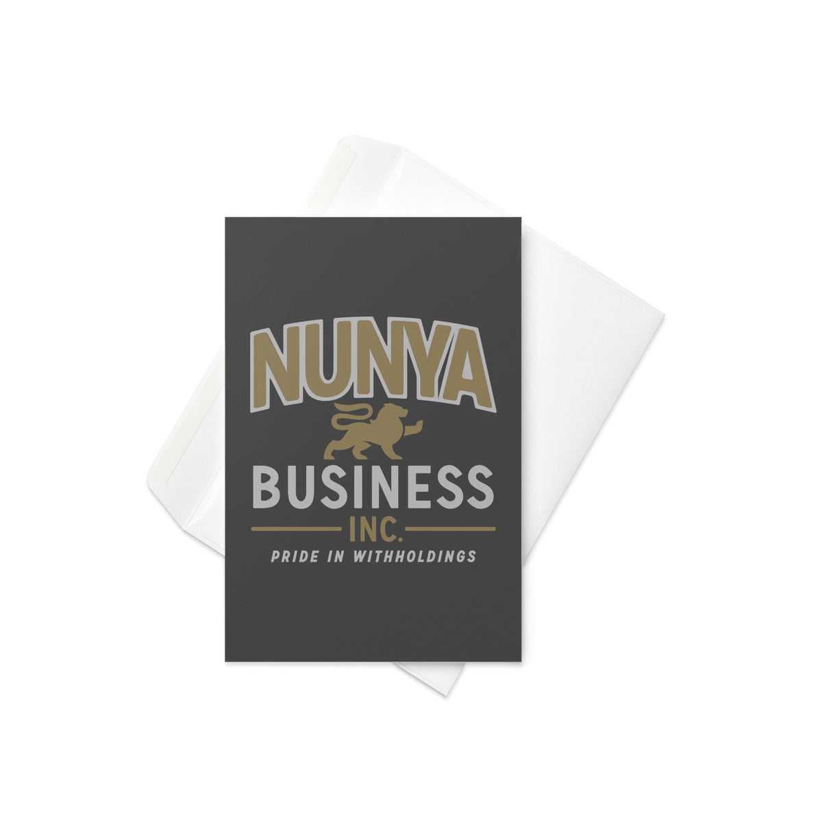 Nunya Business Greeting Card