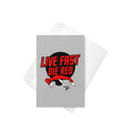 Live Fast Die Red Greeting Card