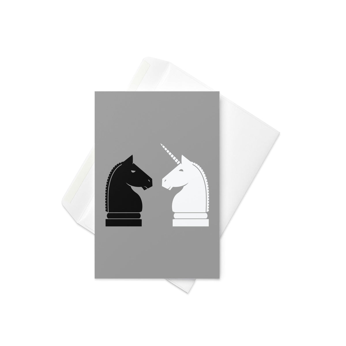 Chess Unicorn Greeting Card