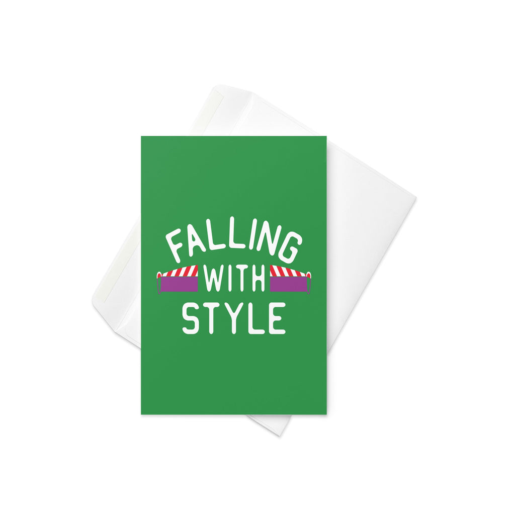 Falling With Style Greeting Card