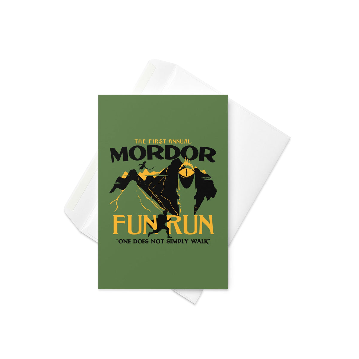Mordor Fun Run Greeting Card