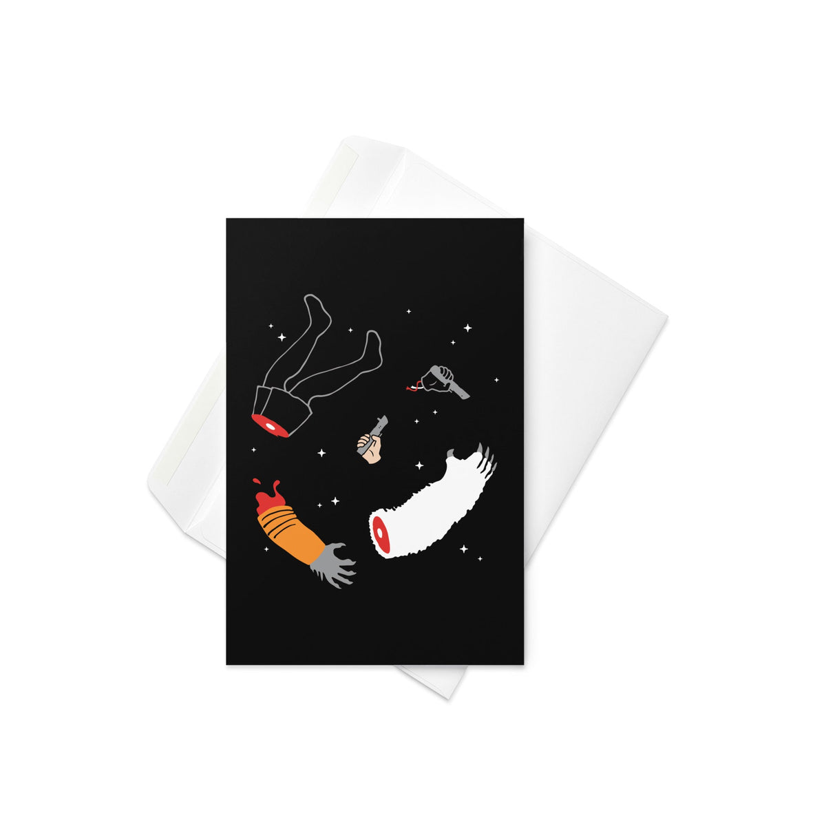 Floating Limbs Greeting Card
