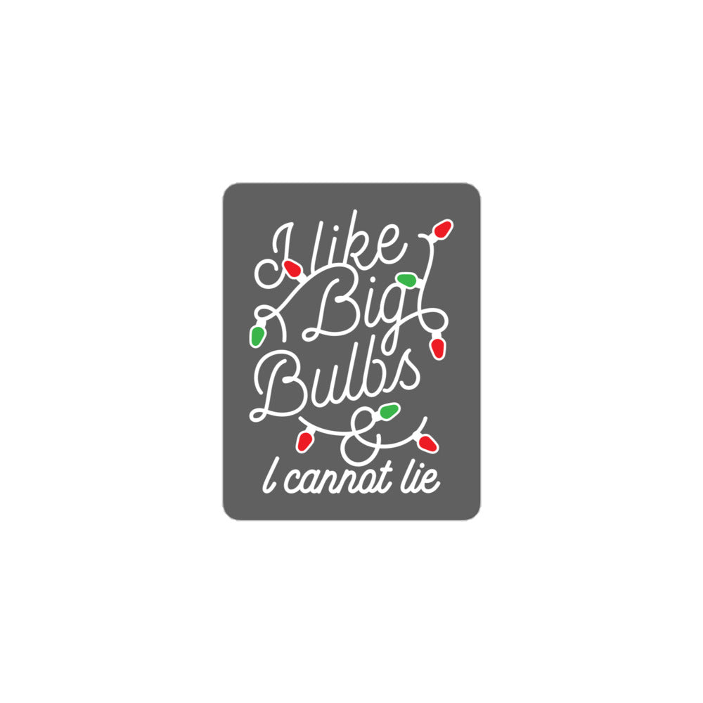 I Like Big Bulbs & I Cannot Lie Sticker