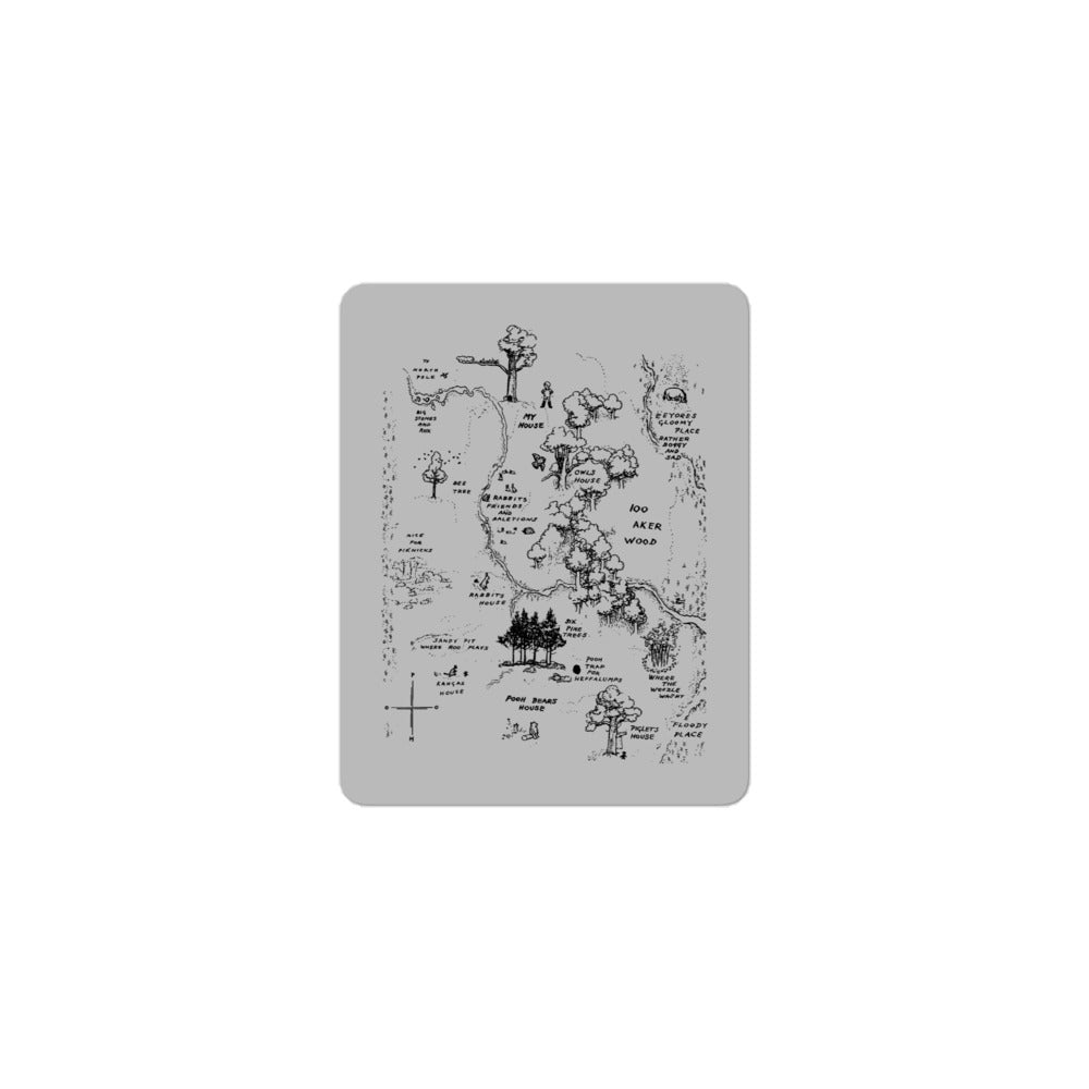 100 Acre Map Sticker