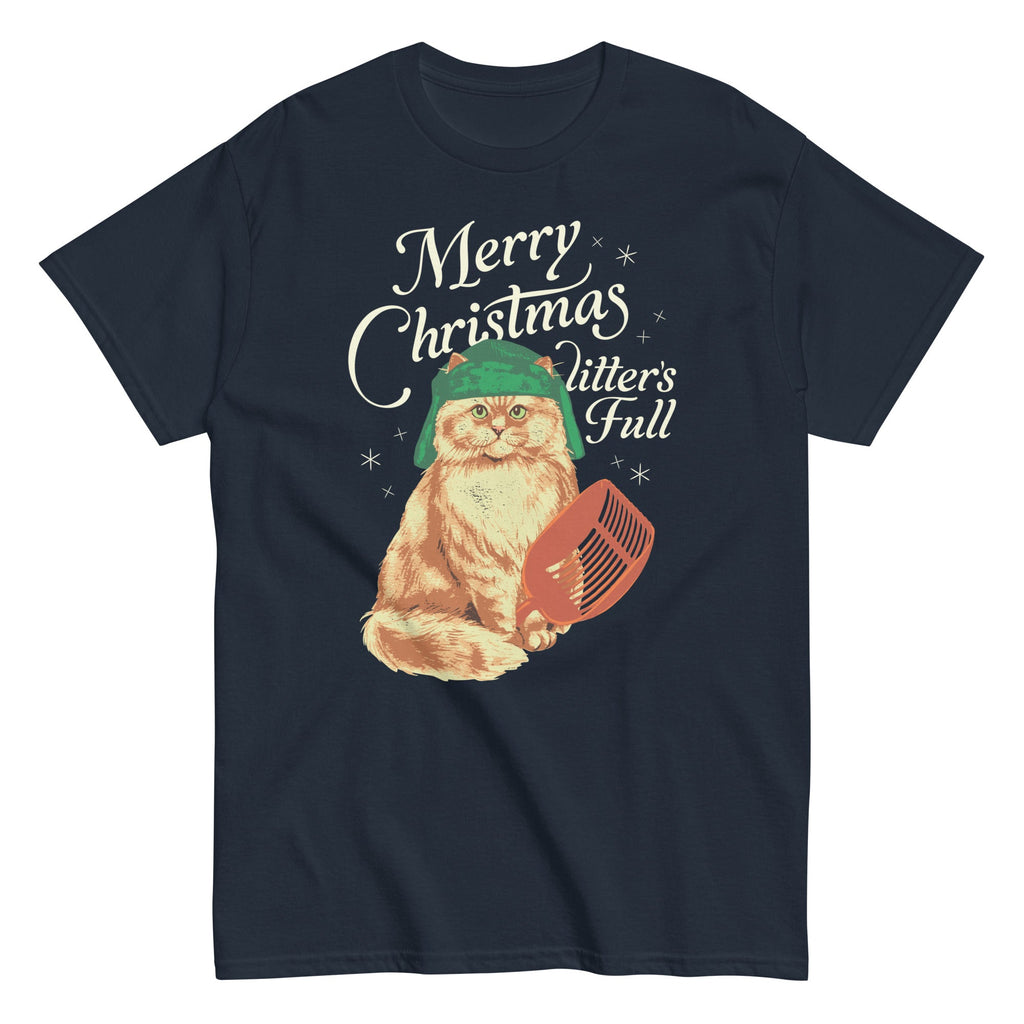 Merry Christmas Litter's Full Men's Classic Tee