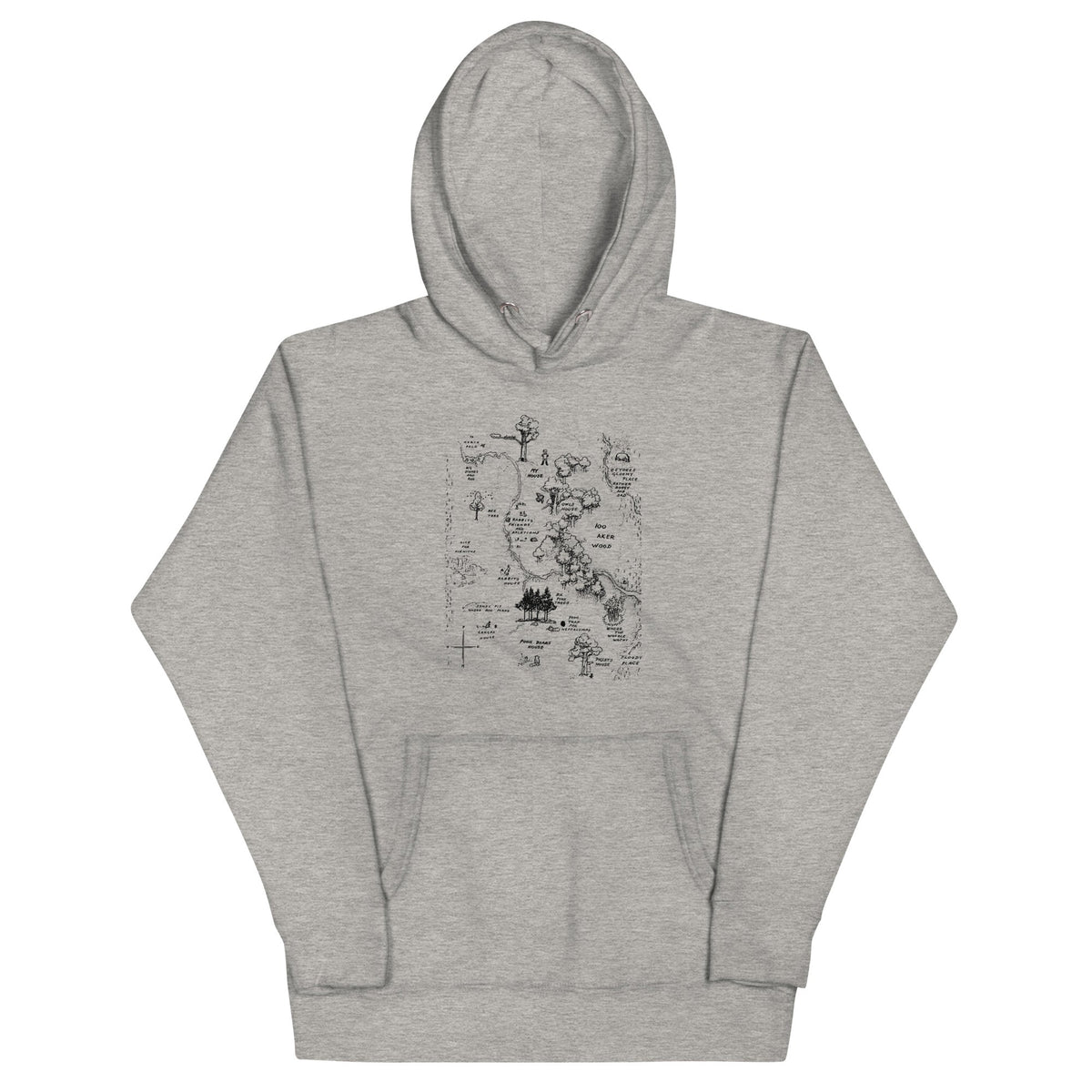 100 Acre Map Unisex Hoodie