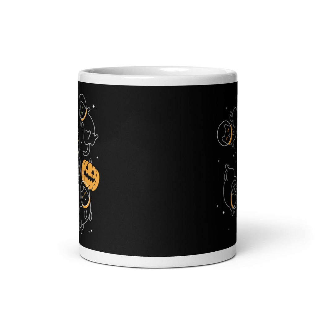 Cat Halloween In Space Mug