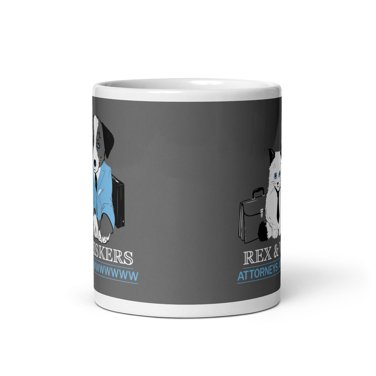 Rex and Whiskers Attorneys Mug