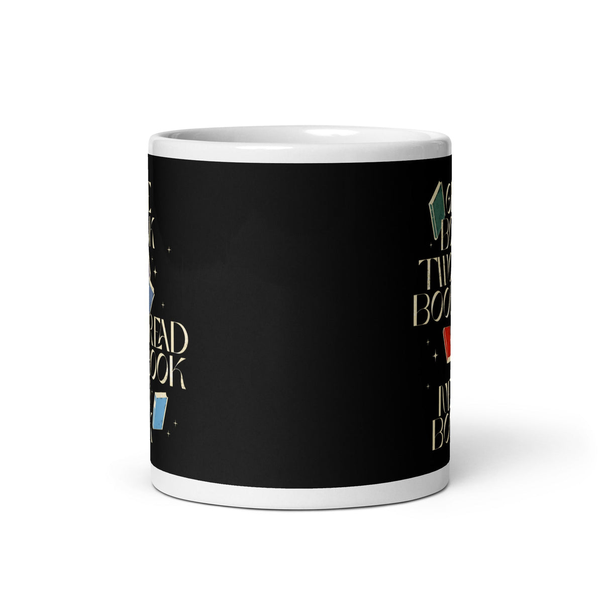 One Book Two Book Read Book New Book Mug