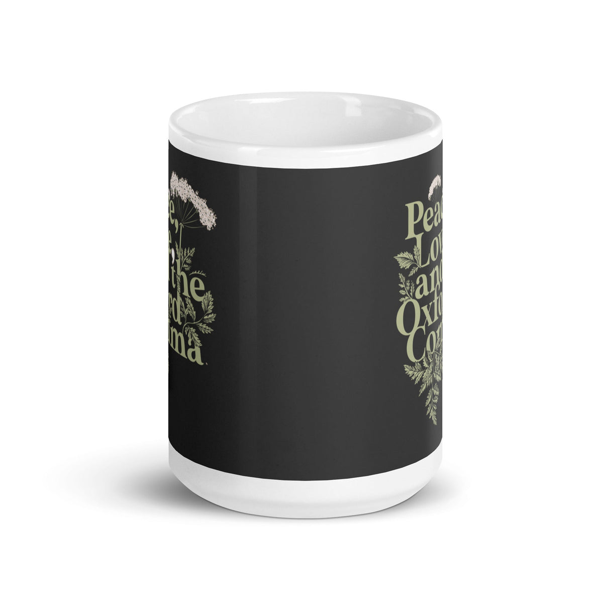 Peace, Love, And The Oxford Comma Mug