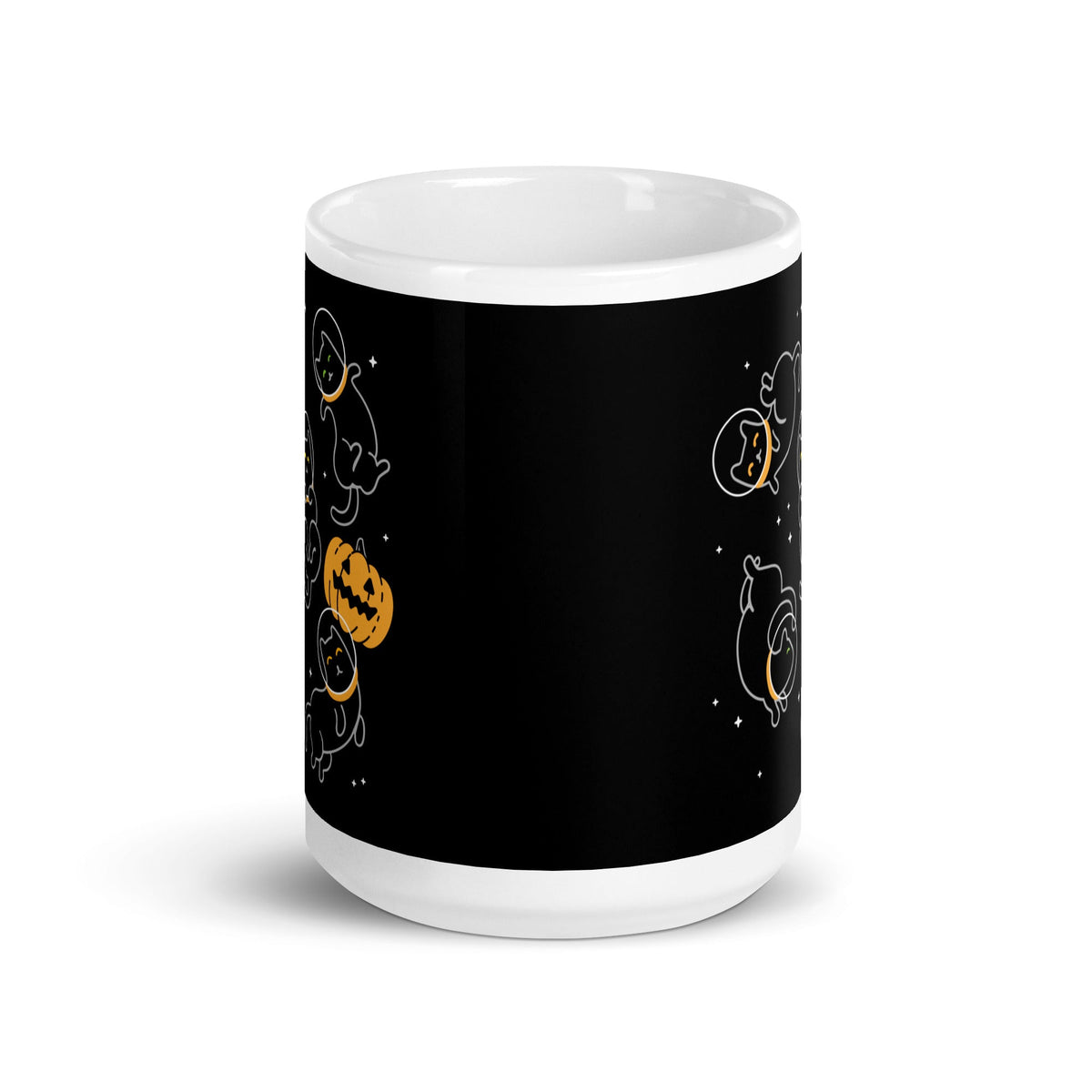 Cat Halloween In Space Mug