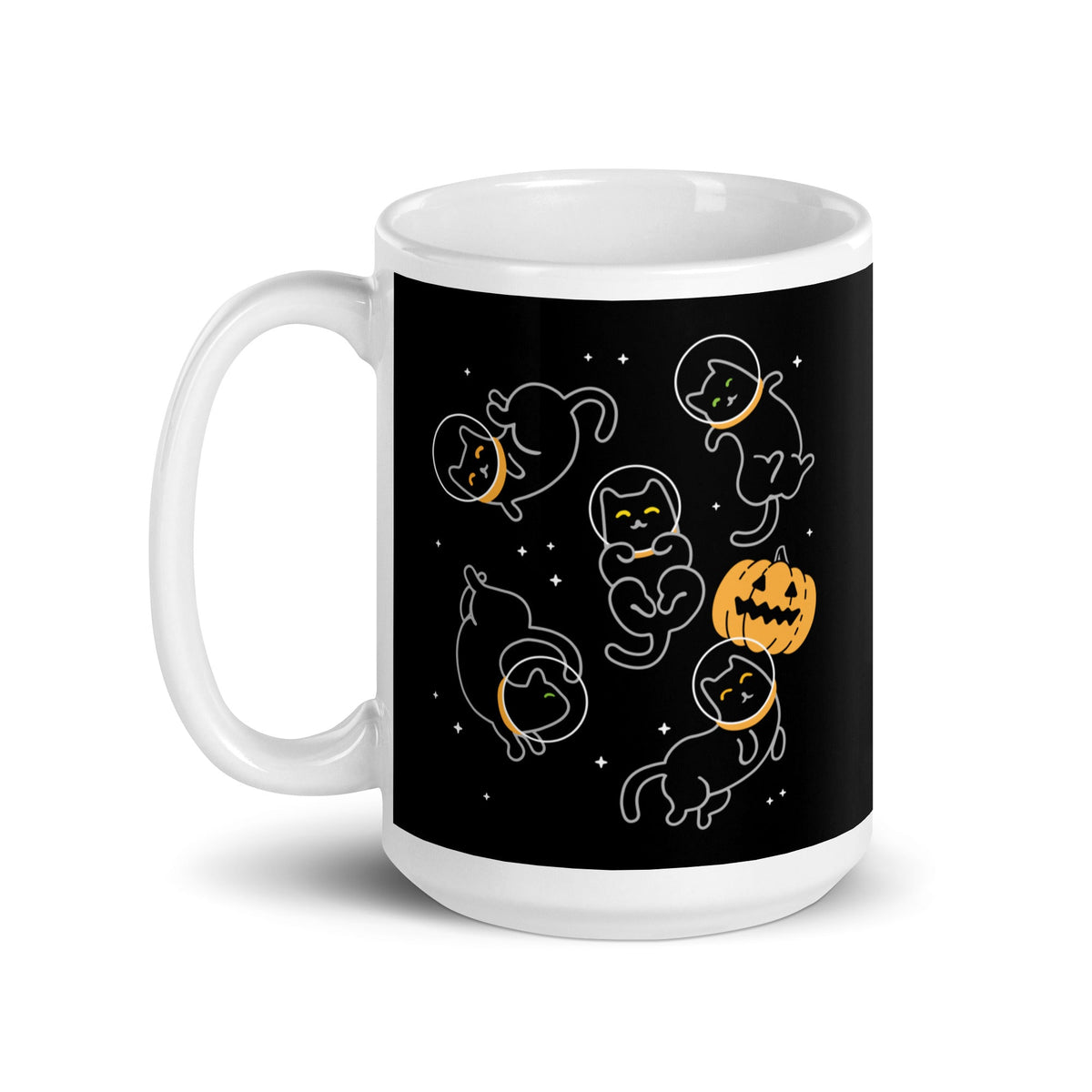 Cat Halloween In Space Mug