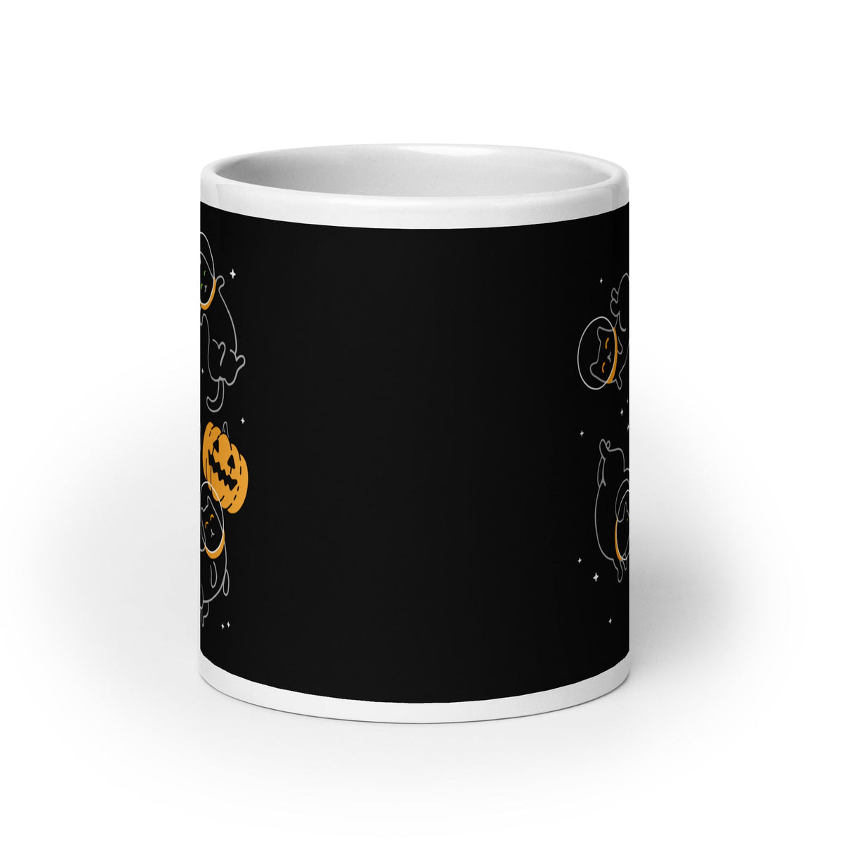 Cat Halloween In Space Mug