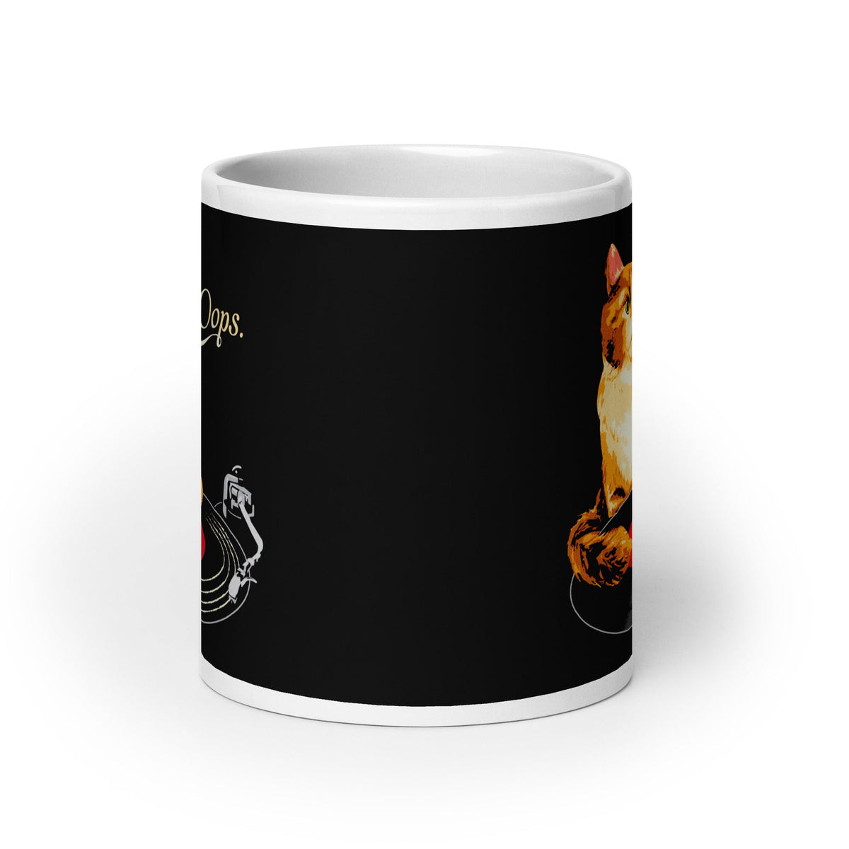 Oops Record Scratch Mug