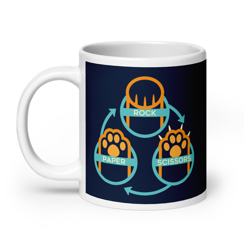 Rock Paper Scissors Paws Mug
