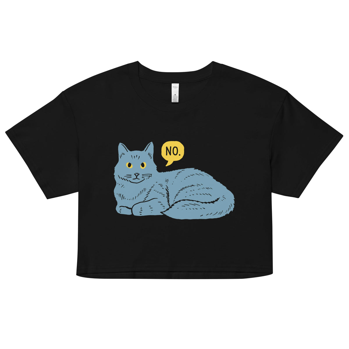 No Cat Women's Crop Tee