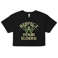 Respect Your Elders Women's Crop Tee
