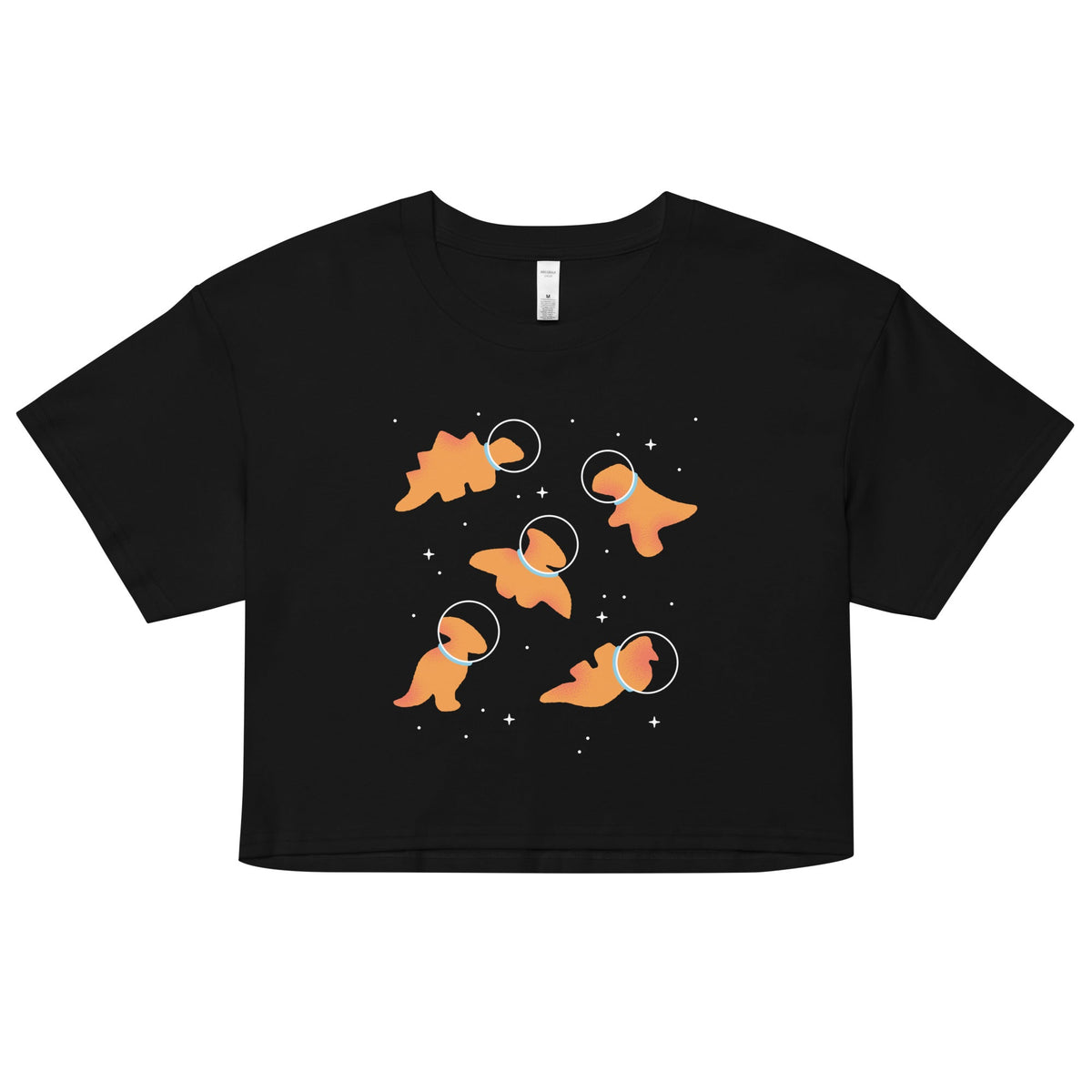 Dino Nugs In Space Women's Crop Tee
