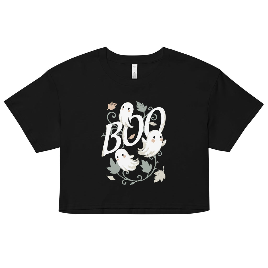 Boo Ghosts Women's Crop Tee