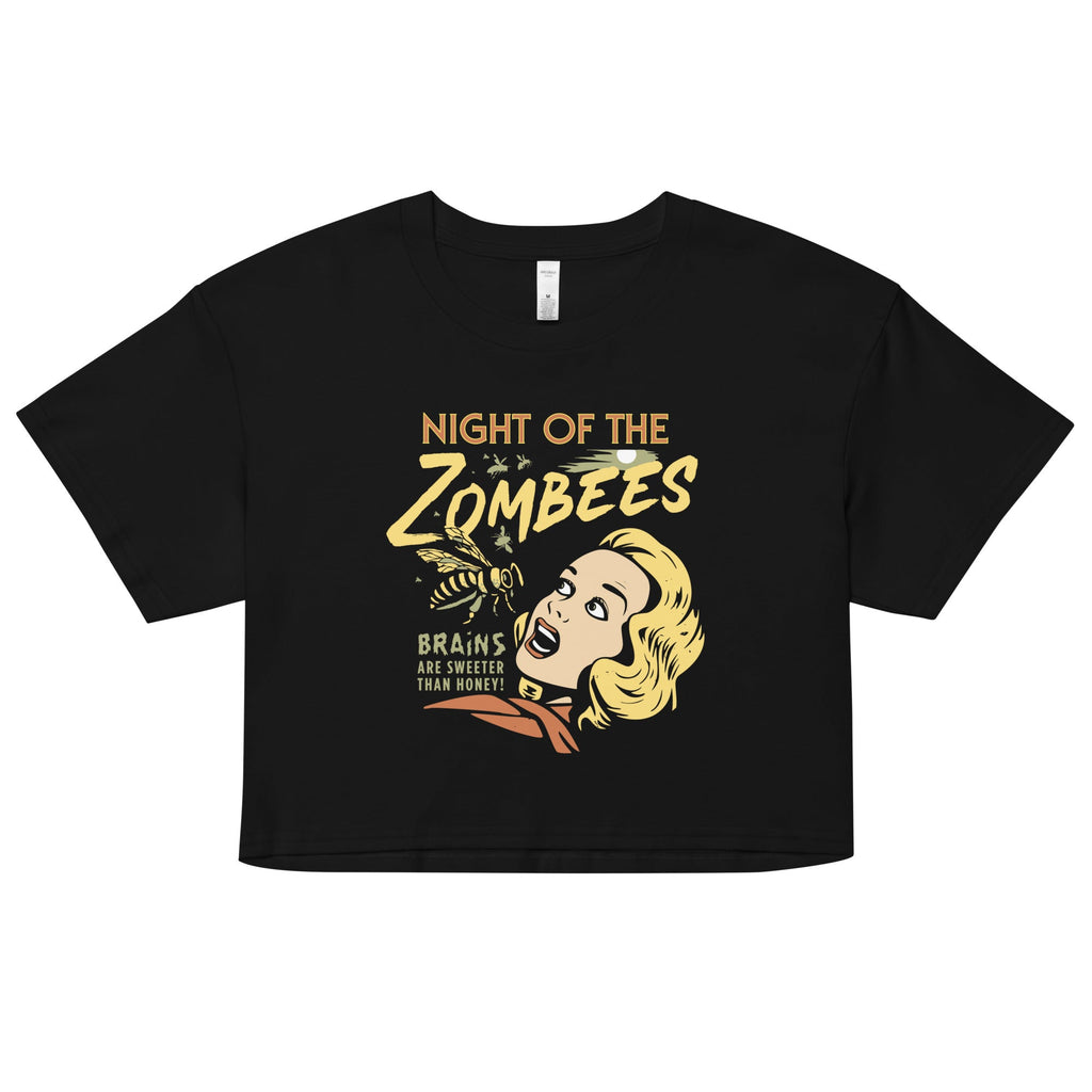 Night Of The Zombees Women's Crop Tee