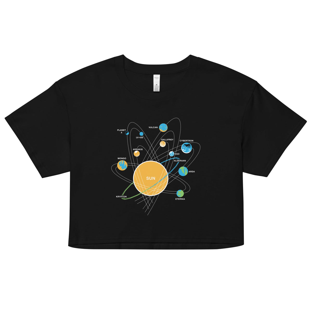 Solar System Women's Crop Tee