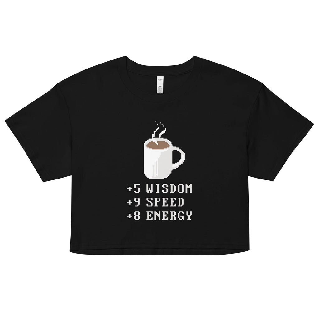 Coffee Plus To Stats Women's Crop Tee