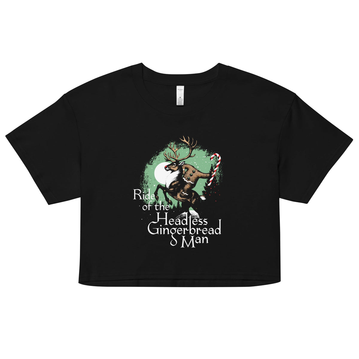 Ride Of The Headless Gingerbread Man Women's Crop Tee