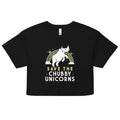 Save The Chubby Unicorns Women's Crop Tee
