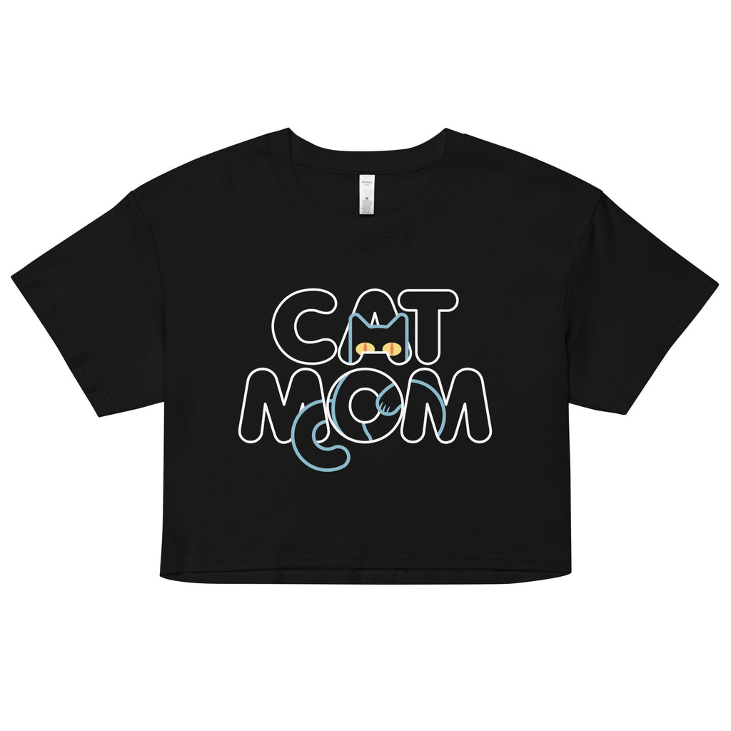 Cat Mom Women's Crop Tee