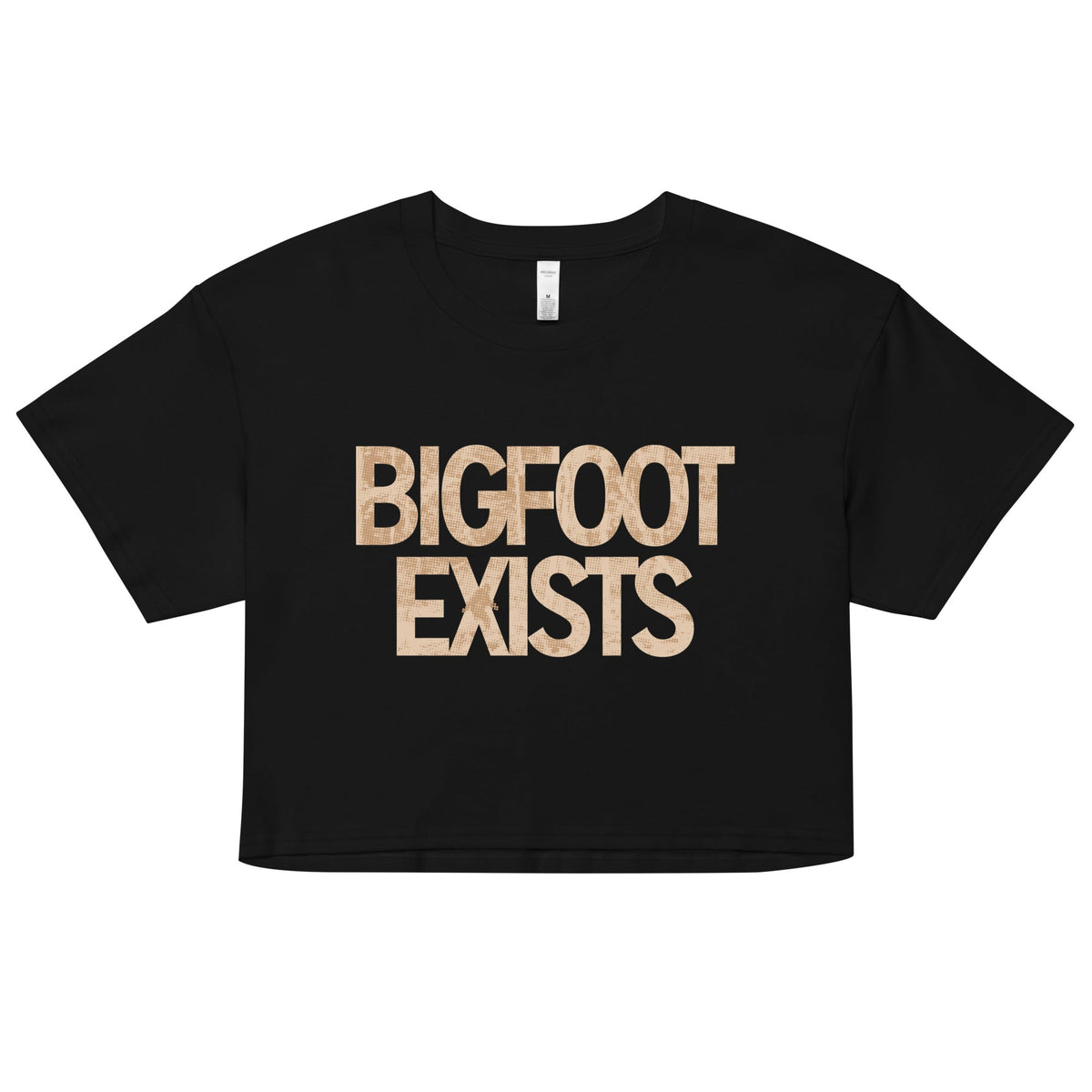 Bigfoot Exists Women's Crop Tee