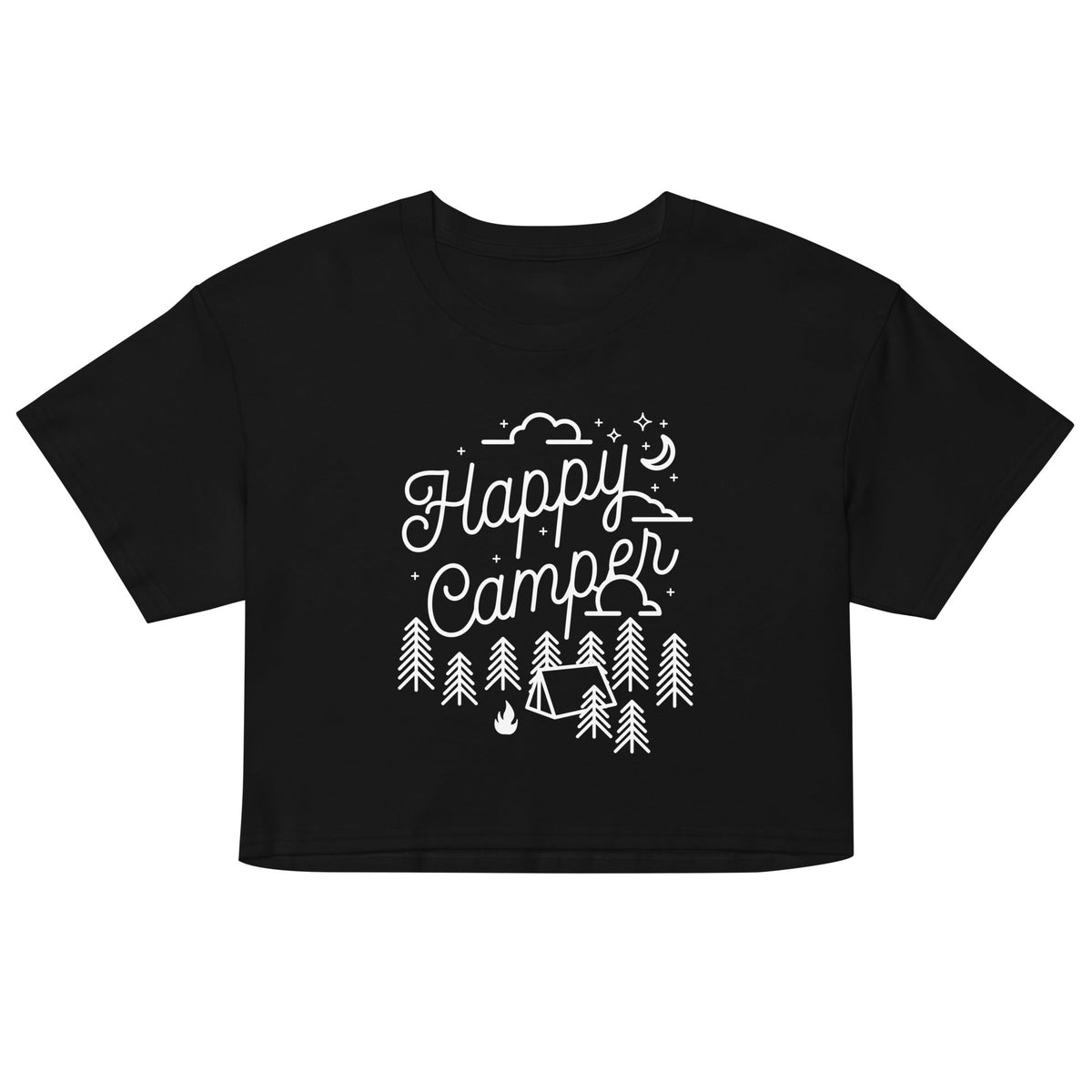 Happy Camper Women's Crop Tee