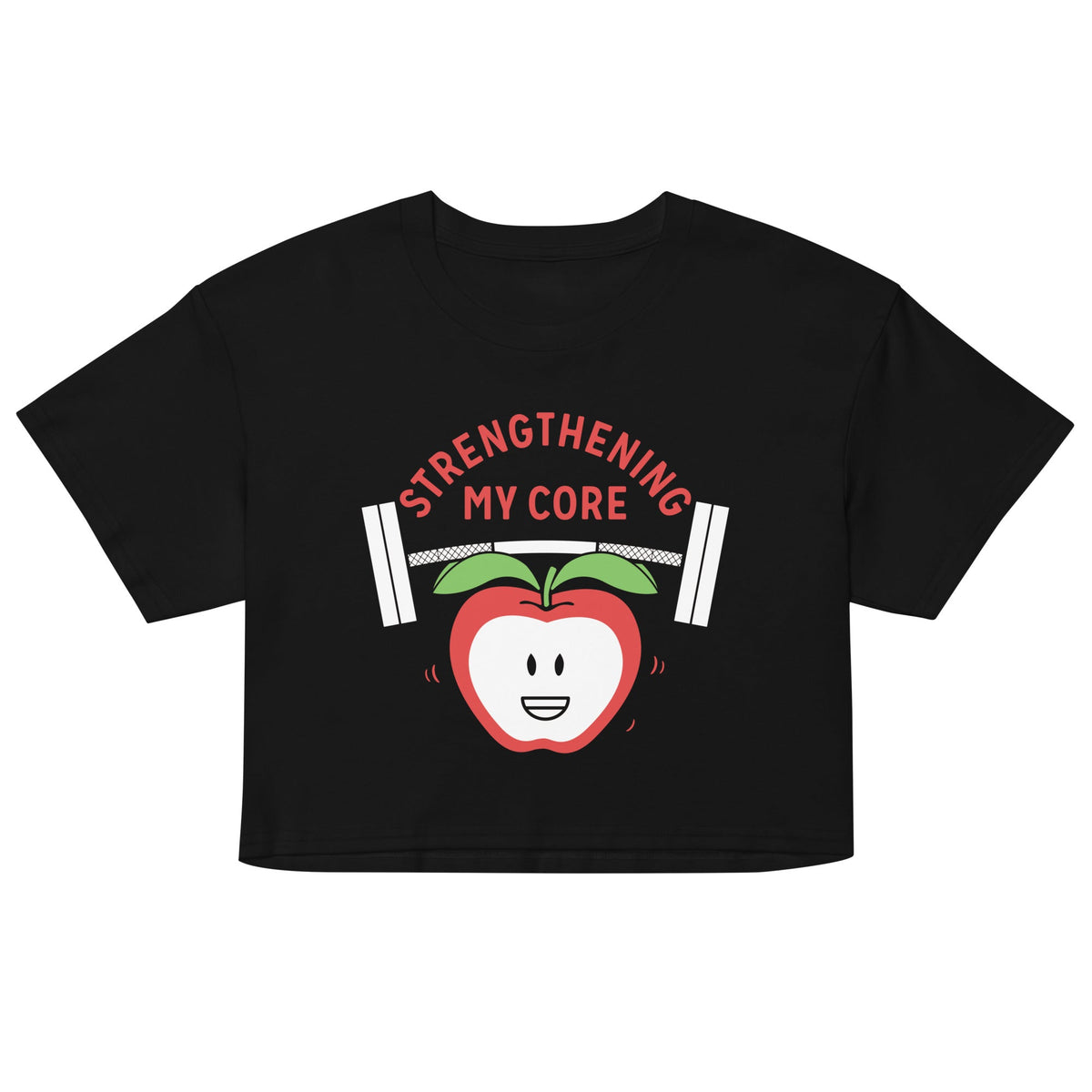 Strengthening My Core Women's Crop Tee